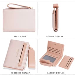 New Colorblock Bifold Zipper Buckle Coin Purse New Hand Women's Short Wallet Fashion Multi-slot Card Holder
