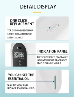 Scent Machine Aroma Diffuser For Hotel Home Waterless Essential Oil Diffuser For Home Fragrance Bluetooth APP Control