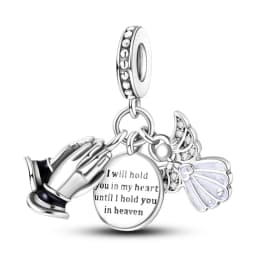 Romantic Valentine's Day Charms Pink Heart Rose Bear Charms Fit for 925 Silver Bracelet Necklace Women Anniversary‘s Gifts