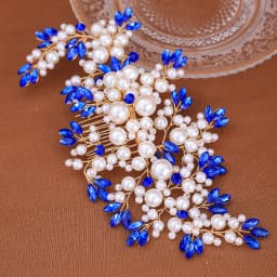 Wedding Alloy Pearl Hair Comb Jewelry Girls Handmade Hairpin Hair Comb Bridal Tiaras Wedding Hair Accessory Jewelry Gift