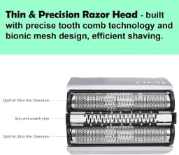 Adapted for Series 5 Shaver Head 52B 52S 5030 5040 5050 5070s Screen Accessories