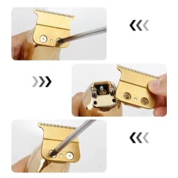 FX707Z Replacement Blade Fit for Babyliss Trimmer Blade, Compatible with BaByliss PRO Barberology Hair Trimmers FX787 FX726, Gol
