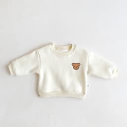 Children's Winter Round Neck 4 Color Korean Style Sweatshirt Children's Clothing Baby fleece-lined Boys and Girls Baby fleece-li
