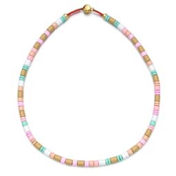 ZMZY New Tube Seed Beads Enamel Necklace For Womne Colorful Beaded Jewelry Heavy Metal Necklace Bracelets Jewelry Wholesale