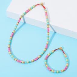 ZMZY New Tube Seed Beads Enamel Necklace For Womne Colorful Beaded Jewelry Heavy Metal Necklace Bracelets Jewelry Wholesale