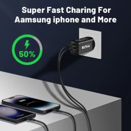 85W GaN USB Type C Charger QC3.0 Quick Charge PPS PD 65W 30W Fast Charging For iPhone 15 14 Pro MacBook Laptop Ipad Samsung