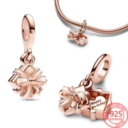 Exquisite 925 Sterling Silver Dragonflies&Earth&Ladybugs&Keys&Shells&Flowers Charm Fit Brand Bracelet Ladies DIY Jewelry