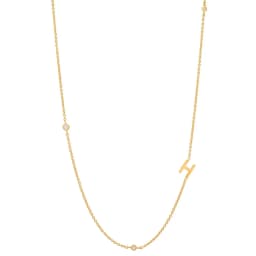 ANDYWEN 925 Sterling Silver Gold Letter Plain Pendant Choker Charm Initial A M Alphabet Necklace 26 Letter Women Fine Jewelry