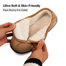 Winter Comfort Memory Foam Slippers Suitable for Diabetics, Arthritis, and Edema – Hand-Washable Fabric Upper/Lining/Insole, All
