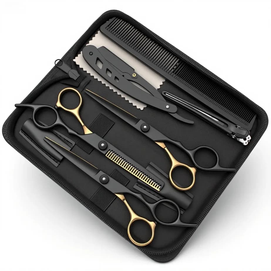 Hair Scissors Professional High Quality - Japan Steel 440C Barber Scissors, Hairdressing Scissors, Hair Cutting Shears, Sharp Bl