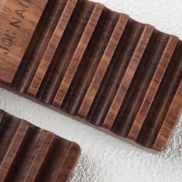 1 Pcs 6 Grids Sandalwood Nail Brush Rack Shelf Painting Pen Rest Holder Stand Wood UV Gel Brush Display Holder Wholesale