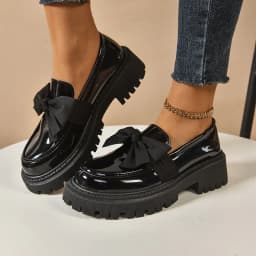 2026 Women Plus Size Loafers Women British Style Platform Shoes Office Ladies Light Casual Designer Shoes Women Zapatos De Mujer