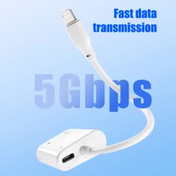 Byscoon Lightning to RJ45 Ethernet LAN Network Adapter with Charge Port for Select iPhone,iPad Models 100Mbps Plug and Play