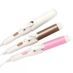 2 IN 1 Gold Negative Ion Dual Use Hair Straightening And Curling Iron Clamp Home Use Hair Styling Tool For All Hair