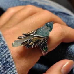 Love Flying Bird Retro Literary Style Ring Men and Women's Magic Premium Cartoon Ring Festival Gift Jewelry