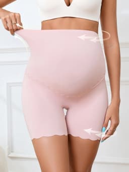 Summer Pregnant Women'S High Waisted Elastic Underwear With Seamless Abdominal Support And Stretch During Pregnancy