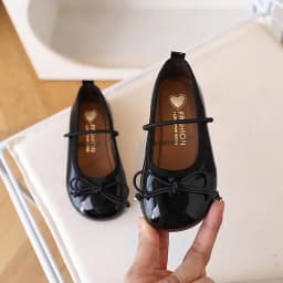 2026 Spring Autumn Birthday Children Leather Shoes For Girls Fashion Korean Soft Sole Anti-slippery Sweet Bowtie Princess Shoes