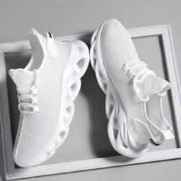 Men Casual Sport Shoes Breathable Lightweight Sneakers Outdoor Mesh Black Running Shoes Athletic Jogging Tenis Walking Shoes
