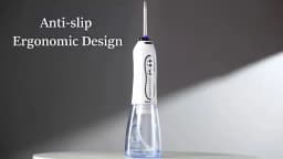 H2ofloss Cordless Water Flosser 5 Modes 300ml 2500mAh USB Rechargeable Portable High Pressure Oral Irrigator for Teeth Cleaning