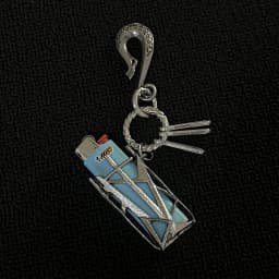 Transformable Cyberpunk-Style Metal Lighter Case & Keychain, Waist Fashion Accessory with High-Street Premium Texture