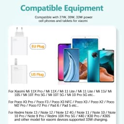 33W Charger QC 3.0 Quick Charging 6A Fast Turbo Charger Mobile Phone Charger Adapter USB Type C Cable For Samsung