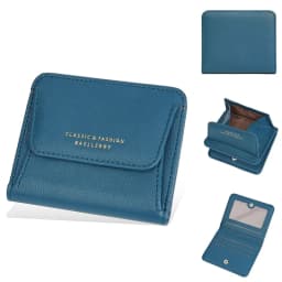 Fashionable Mini Women Wallet Name Engraving High-Quality Card Holder Simple Short Female Coin Pocket