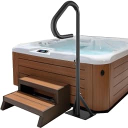 SucceBuy 360 Rotatable Hot Tub Handrail Spa Side Hand Rail Adjustable Height w/ Slide-Under Mount Base for In/Outdoor Bathtub