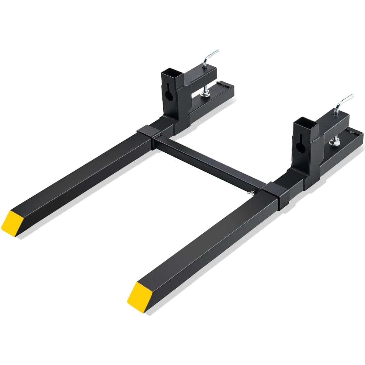 SucceBuy 43"/60" Clamp on Pallet Forks 2000/4000 lbs Tractor Bucket Forks Heavy Pallet Forks for Skid Steer Tractor Attachment