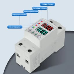 Over Under Voltage Protective Device Digital Display Relay Limit Over Current Protection 220V Household Circuit Breaker 40A/63A