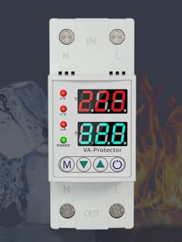 Over Under Voltage Protective Device Digital Display Relay Limit Over Current Protection 220V Household Circuit Breaker 40A/63A