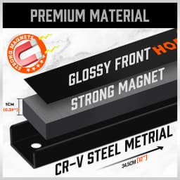 HORUSDY 4Pc 12" Magnetic Tool Holder Strip Garage Storage Organiser Extra Long