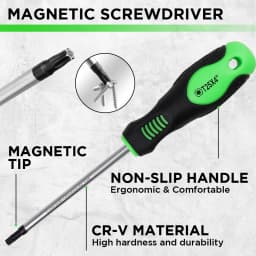 SWANLAKE 86PCS Magnetic Screwdriver Set,Includes Slotted/Phillips/Torx Mini Precision Screwdriver, Replaceable Screwdriver Bits