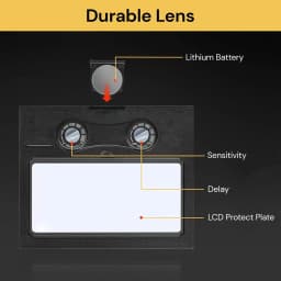 PORIYA Solar Helmet Auto Darkening Welding Welder Lens ARC TIG MIG MAG Large View