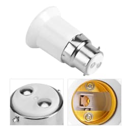 【Sale】5PCS B22 to E27 Bulb Converter B22 Male to E27 Female Socket Base Bulb Adapter Converter Lamp Holders
