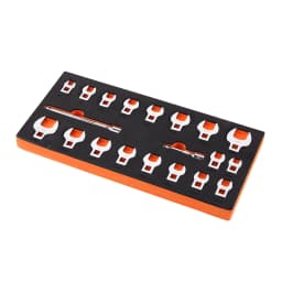 SucceBuy 14/15/20/24PCs Crowfoot Wrench Set 1/2" 3/8" Drive Crows Foot Wrench Set CR-MO Steel Crowfoot Wrench Set