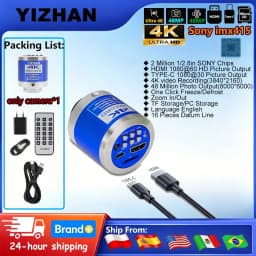 YIZHAN Electronic Microscope For Soldering 48MP/13MP HDMI TYPE-C VGA Video Industrial Inspection Microscope Camera 150X Lens