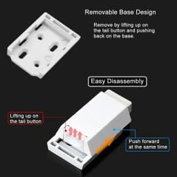 2 Pack Heavy Duty Push Latch & Lock For Door Touch Latches And Catch Magnet Push Release Drawer Pull Tip, White Durable
