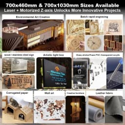 NEJE Max 4 V2 24W : Hybrid Laser Engraving and Cutting Machine with E80 Laser Module - 700x460mm Engraving Area - 1200mm/s Engraving Speed - Suitable for Stainless Steel/Wood/Leather/Painted Metal/Fabric