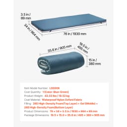 SucceBuy Hospital Bed Mattress 300 lbs Load Long Term Care Pressure Redistribution Dual Layer Foam Mattress for Nursing Homes