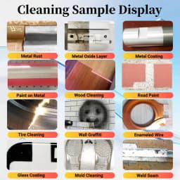 Double Pendulum Laser Cleaner JPT Pulsed Laser Cleaning Machine For Remove Rust Oil Paint Metal Wood Wall Graffiti Car Model Cleaning 300W 500W