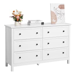 VEVOR 6/9 Drawer Dresser Wooden Chest of Drawers with Sliding and Anti-tip Device for Living Room Hallway Bedroom Entryway