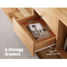 Modern Wooden TV Cabinet Entertainment Unit Storage Drawer Shelf 180cm Living Room Stand Cabinet