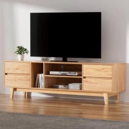 Modern Wooden TV Cabinet Entertainment Unit Storage Drawer Shelf 180cm Living Room Stand Cabinet
