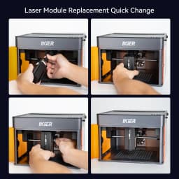 IKier Flex Portable Laser Engraver 3.5/7/12W Mini CNC Machine for Metal Wood Acrylic - DIY Gift Business Home Office Use