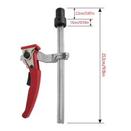 Allsome 2pc MFT Table Workbench Quick Ratchet Bench Dog Clamp 3/4 Inch(19mm) 20mm Dog Hole Clamp Hold Down Clamp for Woodworking