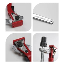 Allsome 2pc MFT Table Workbench Quick Ratchet Bench Dog Clamp 3/4 Inch(19mm) 20mm Dog Hole Clamp Hold Down Clamp for Woodworking