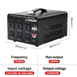 AC Voltage Transformer 2000W 5000W AC110V AC220V 240V Power Converter Voltage Step Up/Step Down Converter