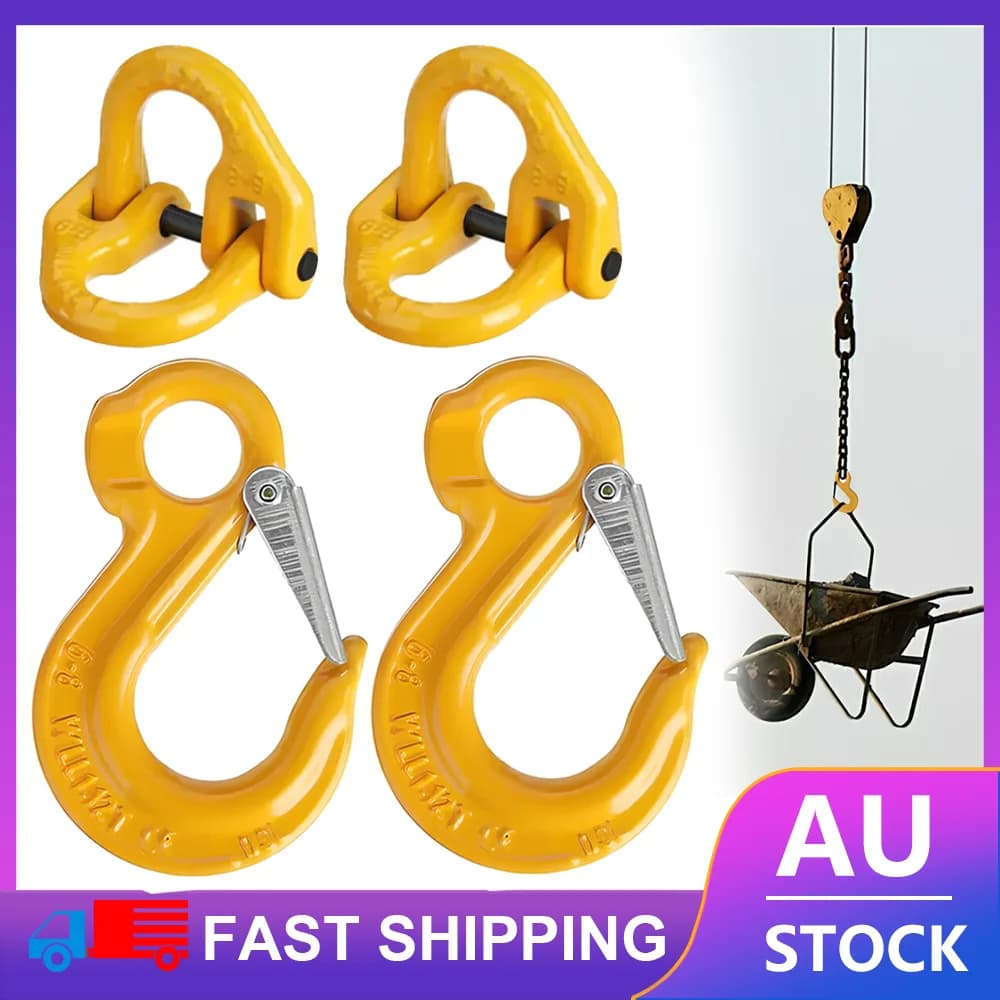 2PCS 1.12T European Eye Shaped Sliding Hook+Double Ring Buckle Set Part