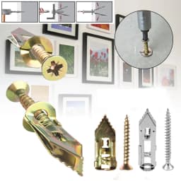100pcs Self-Drilling Anchors Screws Percussion Expansion Kit -12x30mm/12x40mm AU