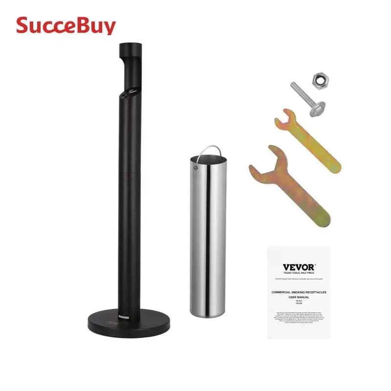 SucceBuy Cigarette Butt Receptacle Weatherproof Outdoor Cigarette Butt Disposal Container for Garden Office Restaurant Bar Hotel